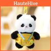 Cartoon Panda Plush Doll Gift For Kids Soft Stuffed Animal With Keyring Attachment