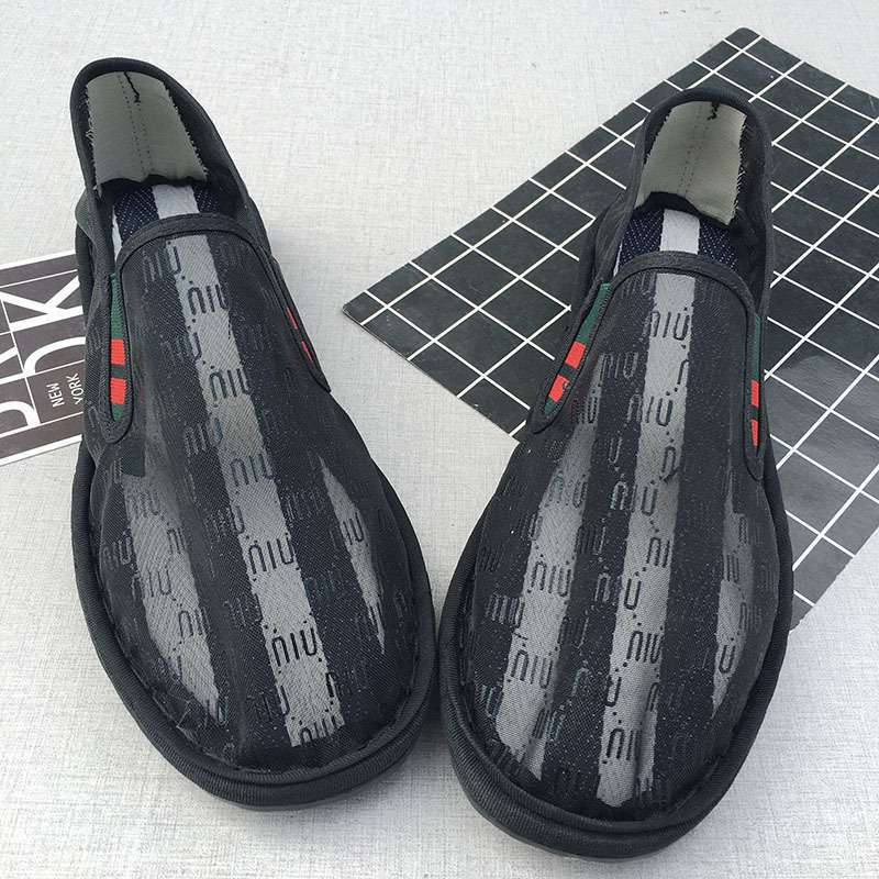 Old North Handmade Cloth Shoes Social People Hollow Mesh Shoes Air Conditioning Shoes Lazy Pervert Embroidery Face Mesh Sandals