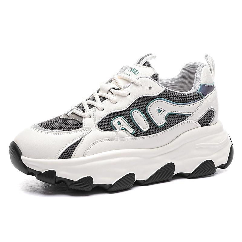 2024 Women's Korean Spring Casual Breathable Sneakers - All-Match, Comfortable, Sporty Dad Shoes
