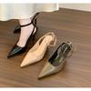 Designer Summer New Band Women Pumps Shoes Shallow Slip On Slingback Sandals Thin High Heel Dress Sexy Pumps Shoes