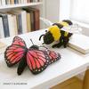 1pcs 6 Kinds of Insects Plush Toys Lifelike Butterfly Ant Bee Ladybug Mantis Spider Funny Simulated Insect Model Doll