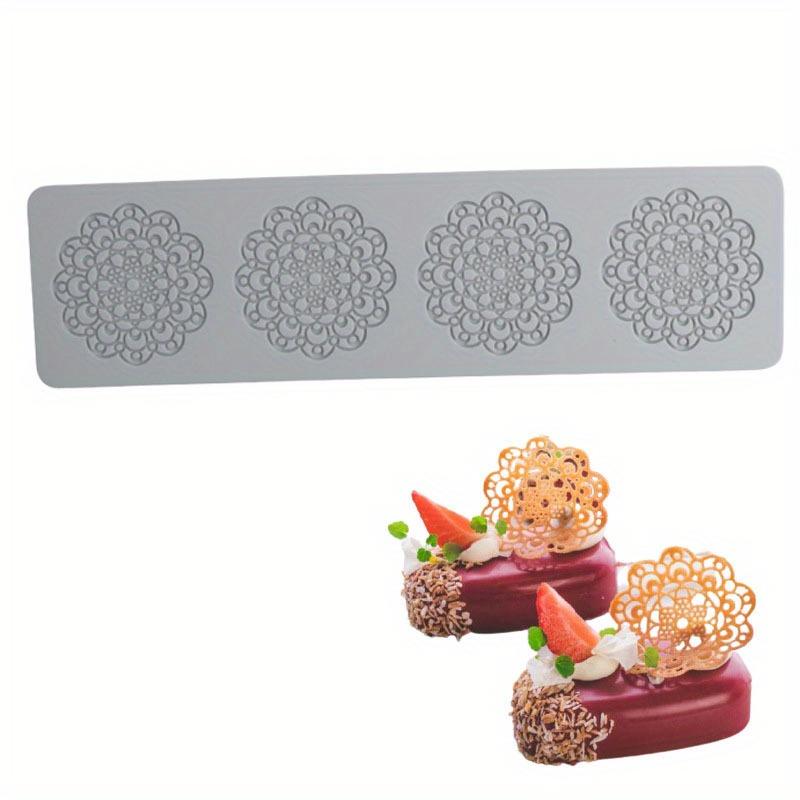 1pc Silicone Lace Mat Set for Cake Decorating, Sugarcraft, Chocolate & Fondant Molds - DIY Baking Tool