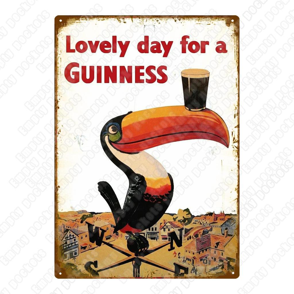 Moje dobrota Můj Guinness Plakát na kov Vintage Bar Hospoda Dekorativní plaketa Domácí dekorace Pivo Reklamní Nástěnné plechové cedule