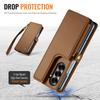 For Samsung Galaxy Z Fold7 5G Case with RFID Blocking 5 Card Slots CASEME C22 Leather Back Cover