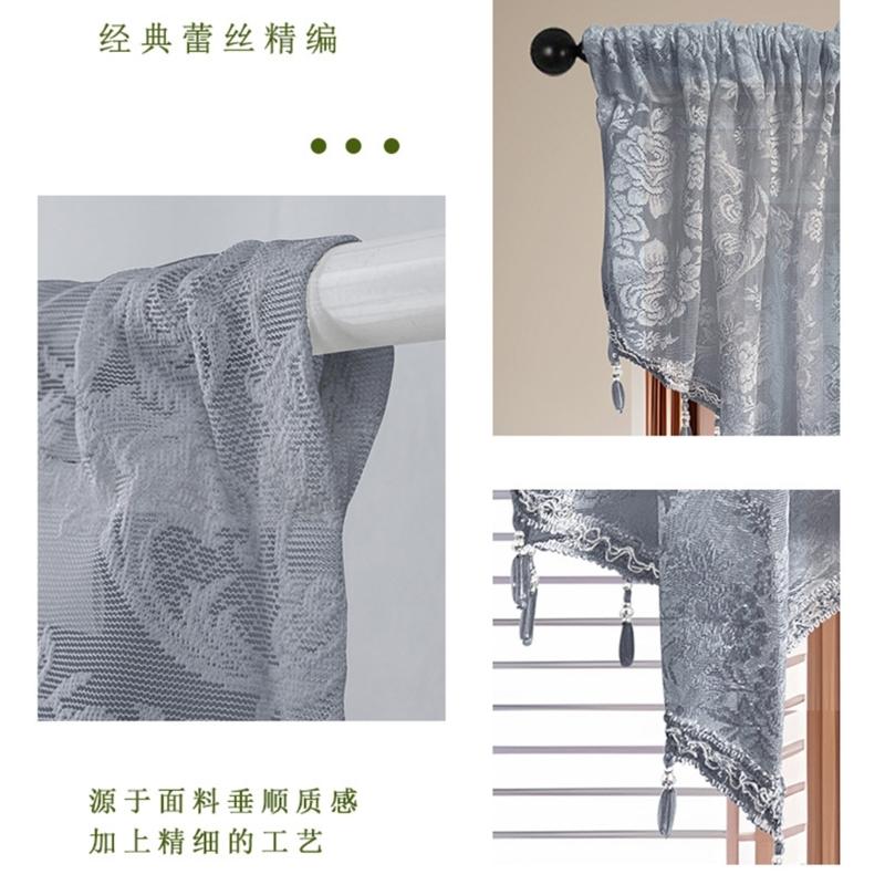 Lace Sheer Curtains Quick Installation Set Sunlight Control Multipurpose Interior Designs Window Covering Set