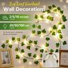 Flower Green Leaf String Lights Artificial Vine Fairy Lights Battery Powered Christmas Tree Garland Light for Weeding Home Decor