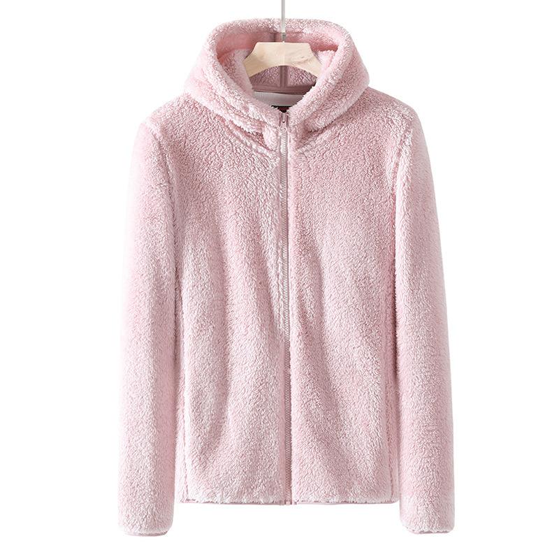 plush hooded jacket