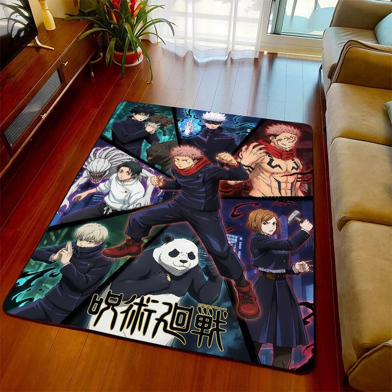 Jujutsu Kaisen Dekorteppich Teppich Rutschfeste Fußmatte Weicher Teppich Schlafzimmer Wohnzimmer -QJY
