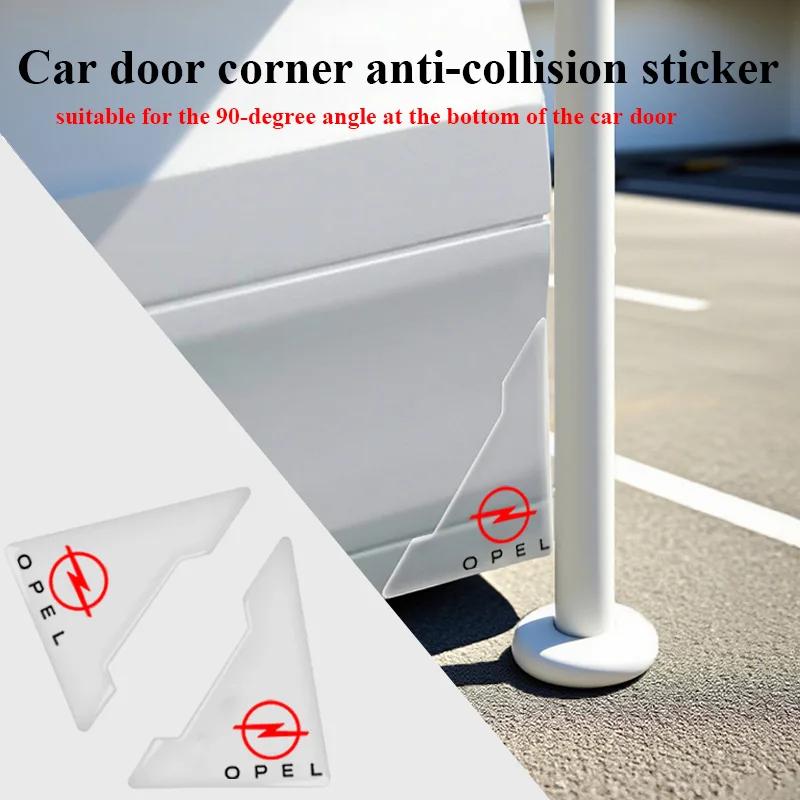 Anti-collision and anti-scratch stickers for car door corners For Opel Astra j g Insignia Corsa d Vectra c Zafira a Auto Gadgets