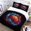 Basketball Themed Decoration Set Multiple Sizes Kid's And Adults' Bedroom Exquisite 3PC Bedding Set, Gift