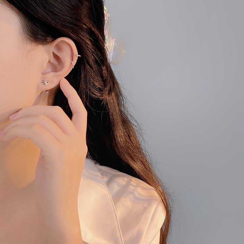 Cute Bow Ear Hook Fresh Korean Style Ins Style Versatile Fashionable Ear Hook