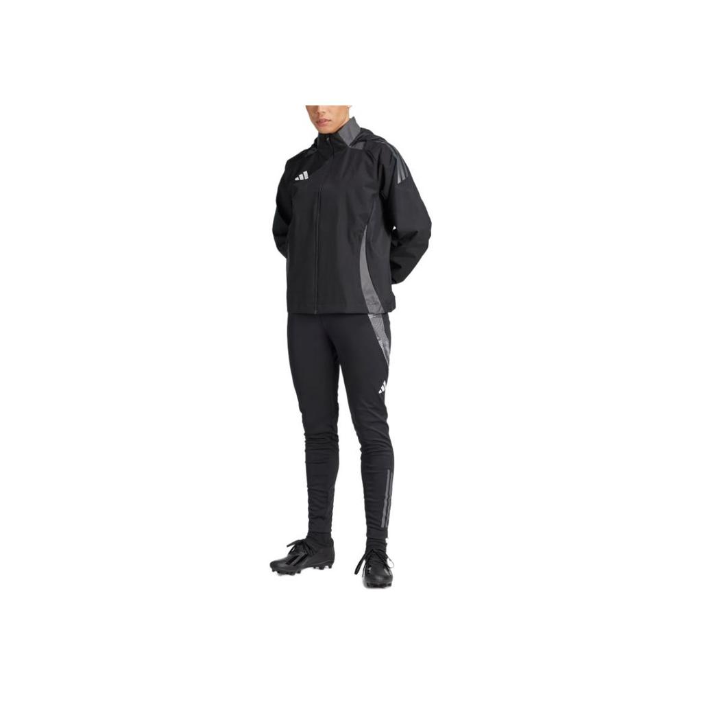 Adidas Tiro 24 C Hooded Zip Long Sleeve Jacket Women Jackets Black IJ7806