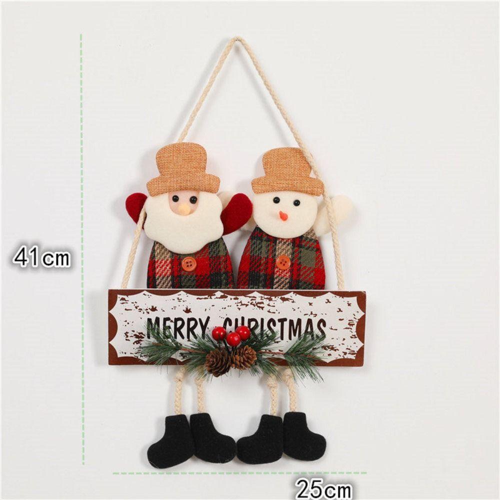 Santa Claus Christmas Pendant Creative Merry Christmas Ornament  Party Decoration
