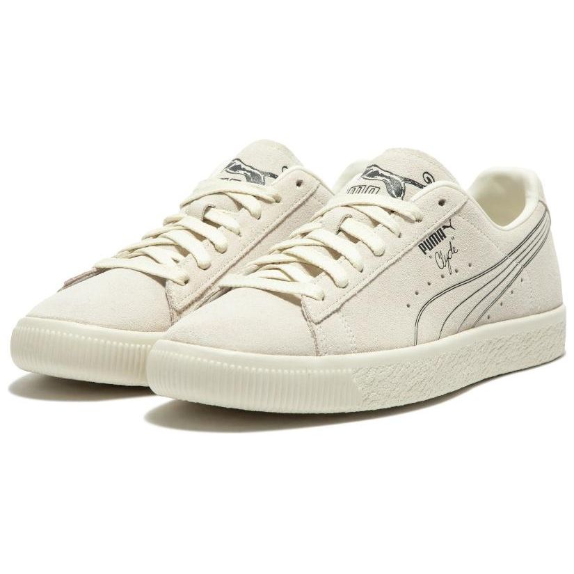 Puma Clyde No. 1 Frosted Ivory Unisex Sneakers Cream Smokey-Grey 389555-01  – buy the best products in the Coolbe online store