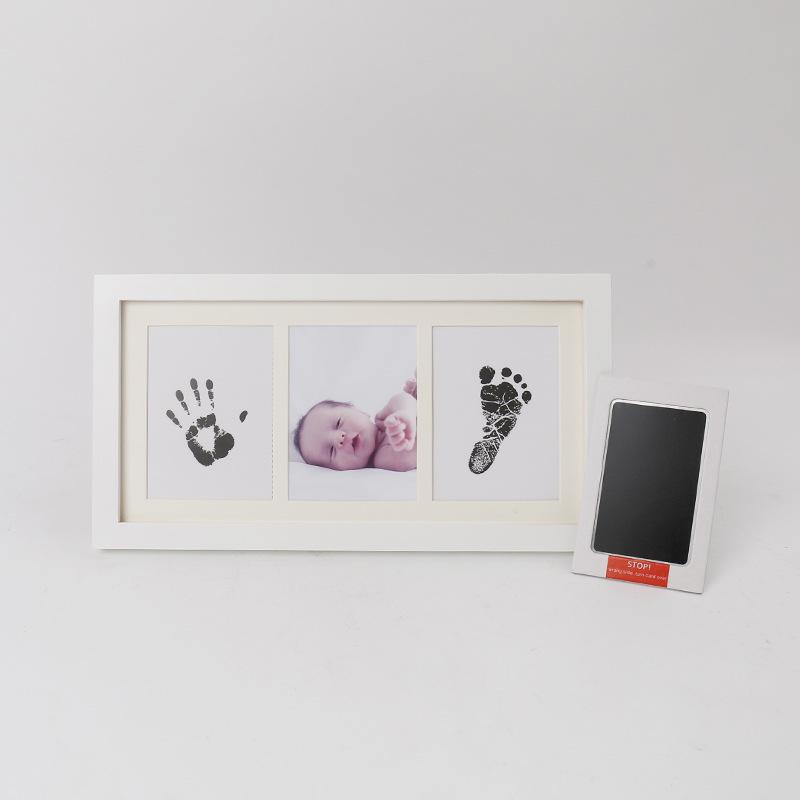 Mess-Free Baby Hand & Footprint Photo Frame - No Ink Required, Keepsake for First Birthday