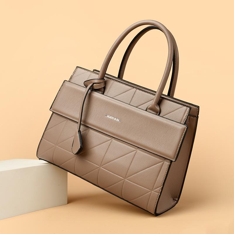 Light luxury texture versatile portable tote bag new indentation messenger mother bag fashionable commuter shoulder women's bag