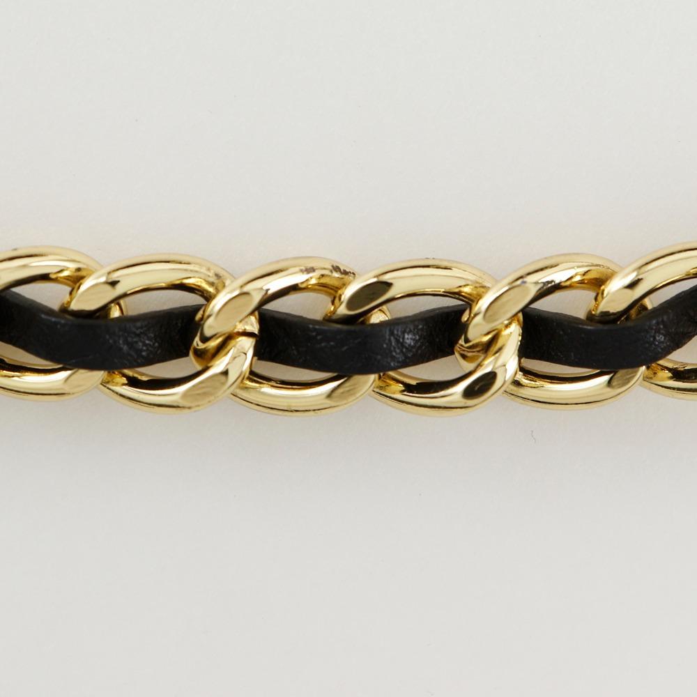 Tory Burch ChainShoulder Shoulder Bag Black Leather Women Used