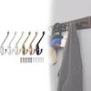 Alloy Durable Zinc Coat Hanger With Drill Holes For Bathroom Closet Organization