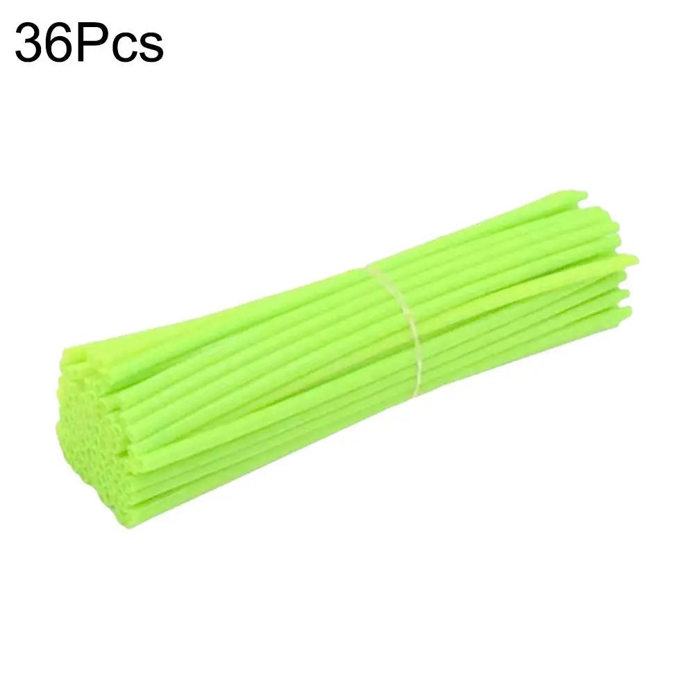 New Motorcycle 36 Pcs Wheel Rim Spoke Wrap Kit Skin Cover Universal for Most Motocross and Dirt Bikes P9M4