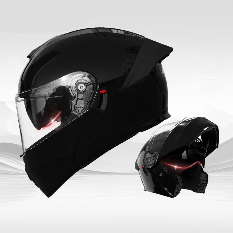 Full Face Helmets Jiekai Motorcycle Helmets Safe Double Visor Flip Up Helmet Casque Moto Racing 4 Season Motor Cycle MOTO Helmet