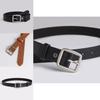 Minimalist Women Pu Belt With Snap Closure For Business And Daily Use