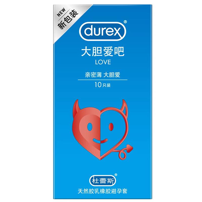 Durex Condoms LOVE Natural Rubber Latex Condom 40Pcs Ultra Thin and More Lubrication