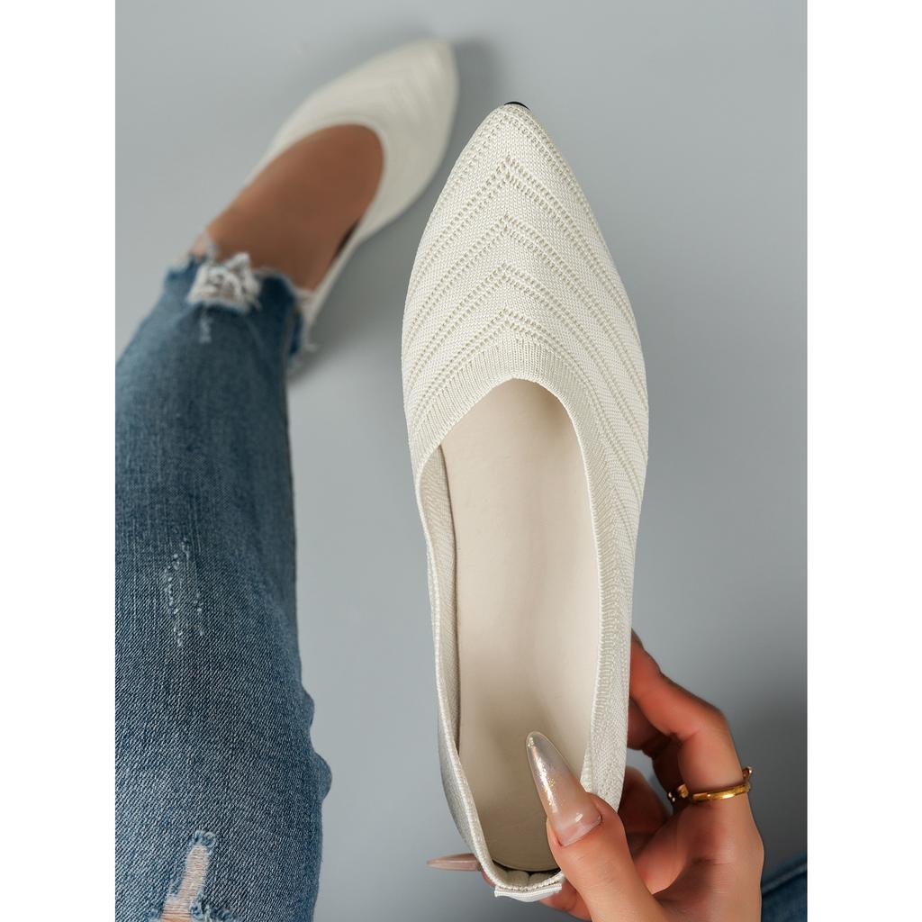 Women Flat Shoes Female Comfortable Pointed Toe Casual Shoes Office Work Shoes Women Shallow Mouth Single Shoes Pregnant Mother Shoes Driver Shoes