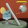 Stainless Steel Ice Crusher & Cocktail Muddler - Plastic Milk Tea & Lemon Hammer Bar Tool