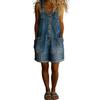Fashion Denim Overalls for Women Loose Fit Classic Bib Casual Jean Stretchy Denim Overall Jumpsuit Tapered Leg Jean Pants