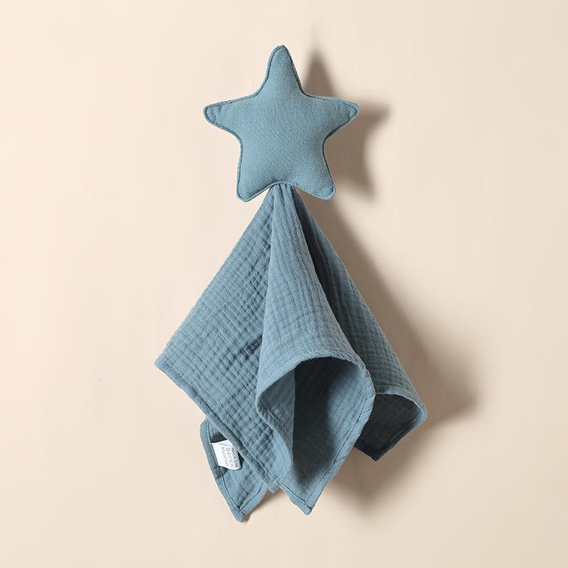 Baby Teething Comforter Puppet: Cotton Star & Moon Sleep Aid