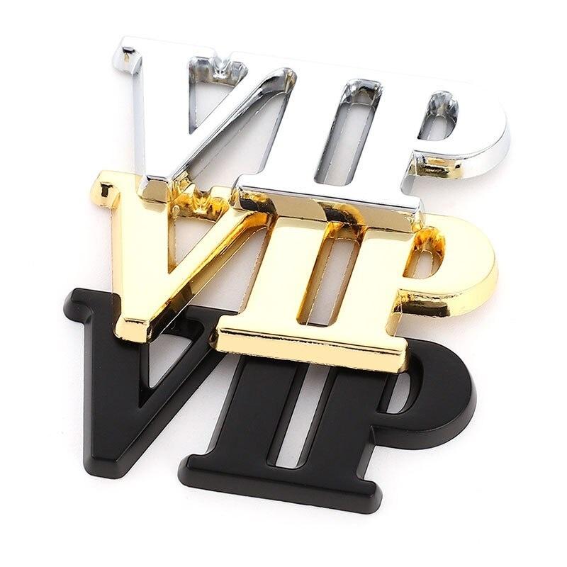 Autocolant pentru mașină Emblemă Insigna Auto VIP Logo 3D Autocolant metalic