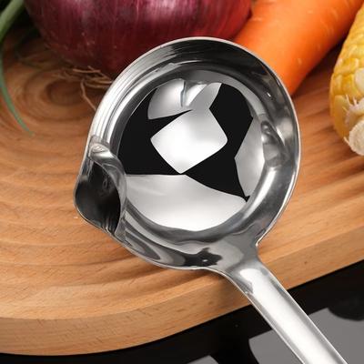 Cedník z nerezové oceli Lžíce Cedník polévky Kuchyňská omáčka Olej Polévka Separátor tuku Jogurt Olej Naběračka Lžíce Kuchyňské příslušenství