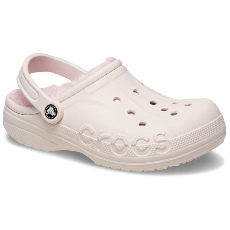 Crocs Baya fleece comfortable and versatile hole shoes men's pink