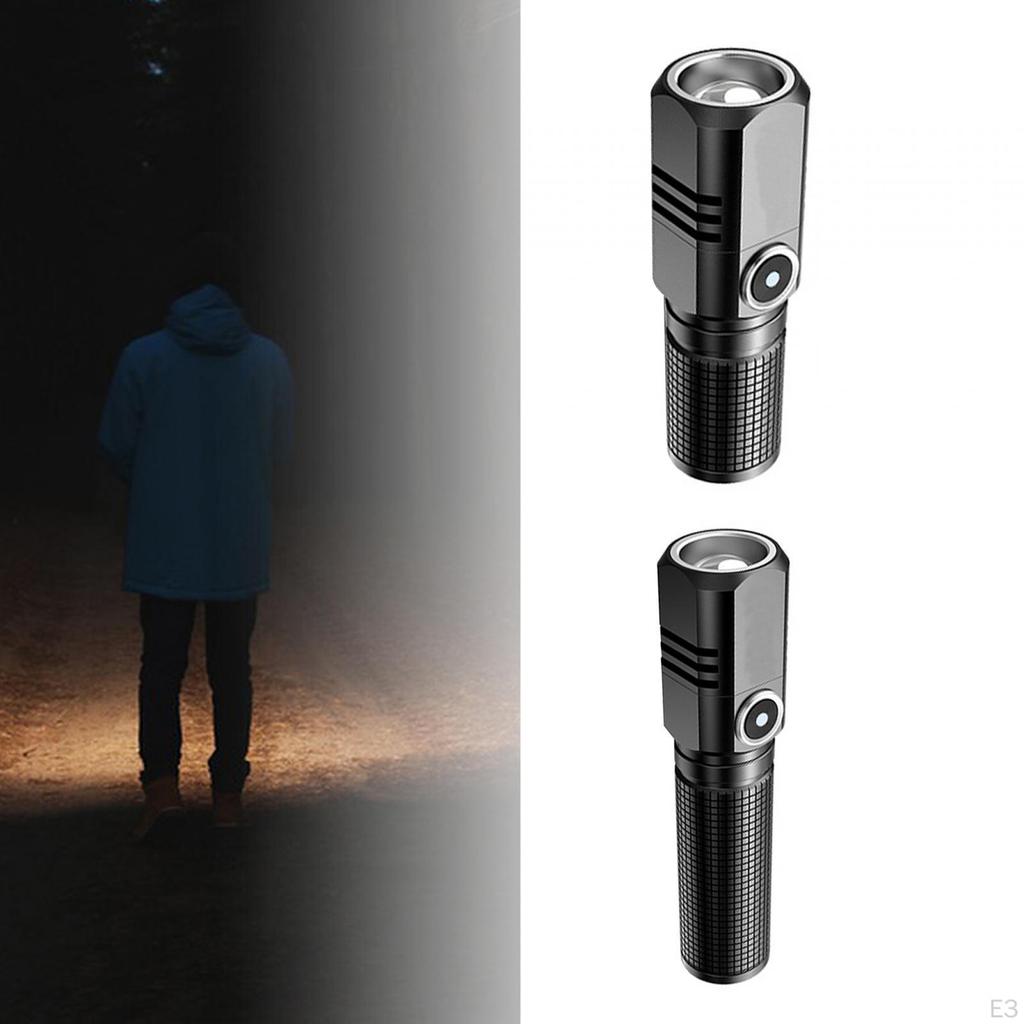 Compact LED Flashlight with 3 Lighting Modes - Portable Torch for Outdoor Activities