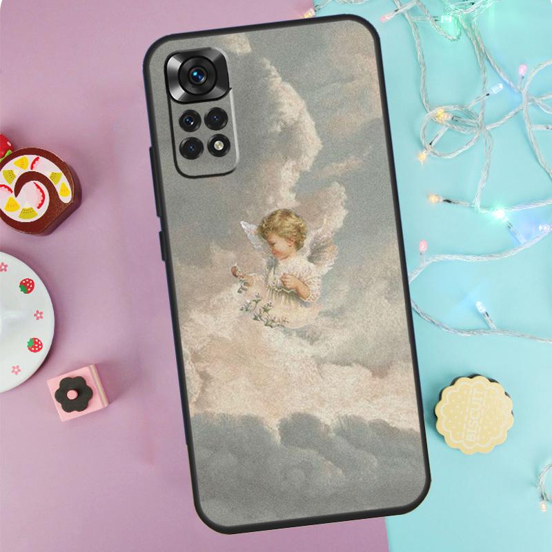 Renaissance Angel Aesthetic Case For Xiaomi Redmi Note 9 10 11 12 13 14 Pro 9S 10S 11S 12S Redmi 14C 10C 12C 13C Cover