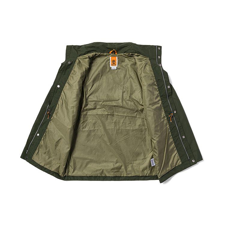 Timberland Veste d'extérieur chaude matelassée imperméable trois-en-un pour hommes Vestes Vert A69RN-U31