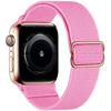Fabric Braided Solo Loop Nylon Strap For Apple Watch SE 6 Band 44mm 40mm 38mm 42mm Elastic Bracelet for iWatch Series 6 5 4 3 2 1 SE
