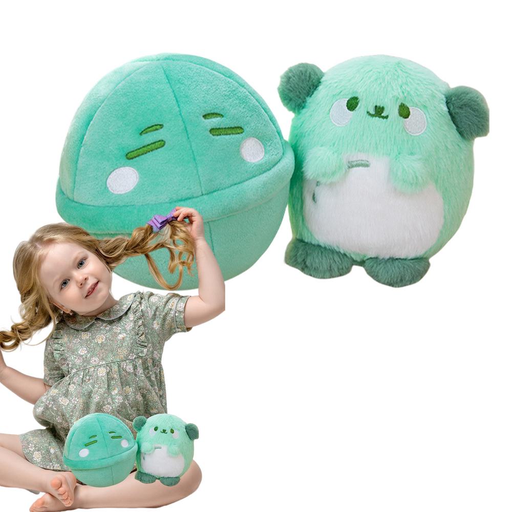 Stuffed Dog Toys Cartoon Soft Egg Toy Charming Animal Plushies for Birthday Gift Flexible Toys for Hugging Accompany Relaxing