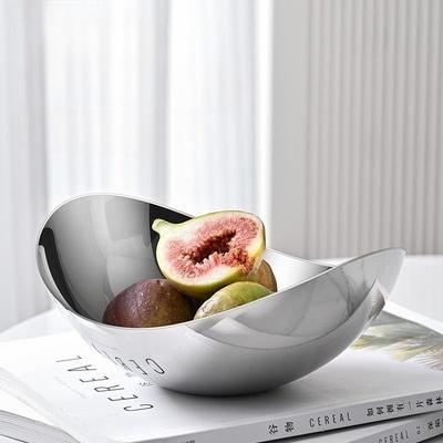 Stainless Steel Cooking Bowl, Large Irregular-shaped Bowl, Creative Light Luxury Irregular Salad Bowl, Restaurant