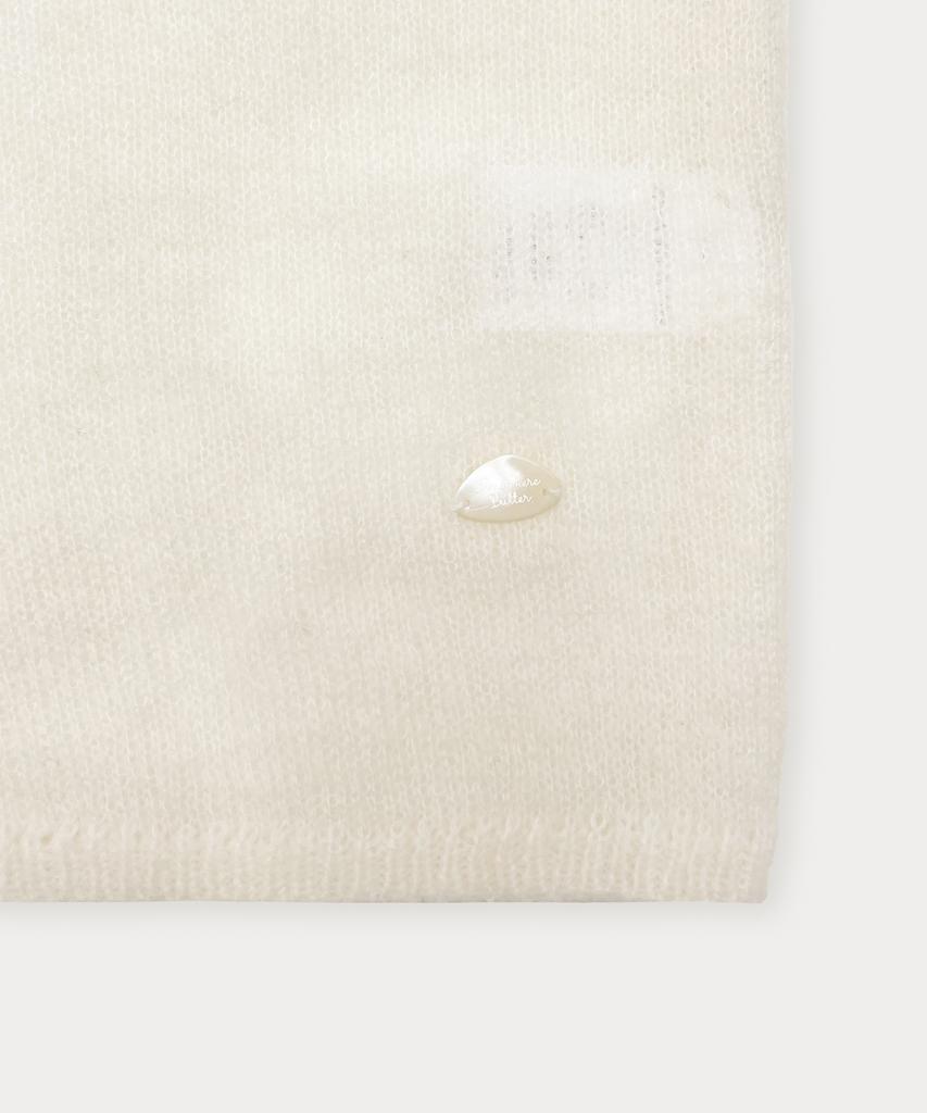 Sseomweeobeoteo Pendant See-Through Half Knit - Ivory