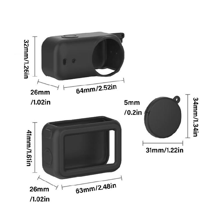 AntiCollision Camera Case Silicone Shell Shockproof Construction Scratch Resistant Surfaces Easy Access Controls