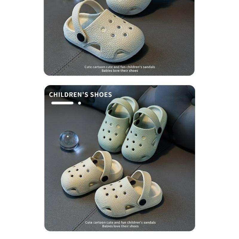 Geschlossene Kinder-Clogs mit Fersenabdeckung | Weiche, rutschfeste Innen- und Außensandalen für ältere Jungen & Mädchen
