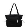Urban Style Corduroy Shoulder Bag With Zipper Closure For Casual Outings