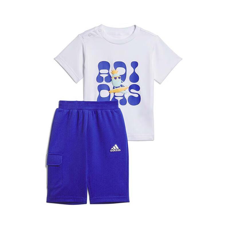 Adidas Boys  Cotton Sport Casual T-Shirt Short Set IT1770 98