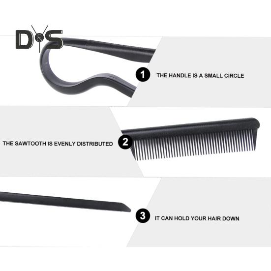 V-Shaped Hair Straightening Comb Folding Home Salon Women Hair Straightener Detangle Comb Brush Portable Hair Hairdressing Styling Tools