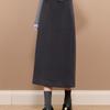 2025 Autumn/Winter Women's Straight Split Knit Long Skirt Suit