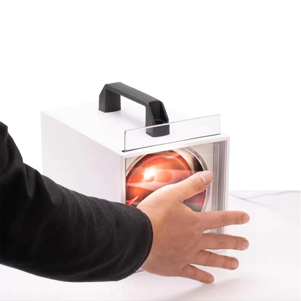 150W 50Hz Handheld Heat Lamp Box Car Bodywork Tint Display Lamp Ultraviolet Heating For Paint Drying Window Film Test with Glass