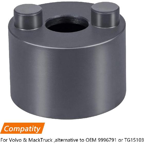 

Leaf Spring and Shackle Pin Remover and Installer Socket Suitable for Volvo Truck and Mack Heavy Duty Alternative to 9996791 or TG15103