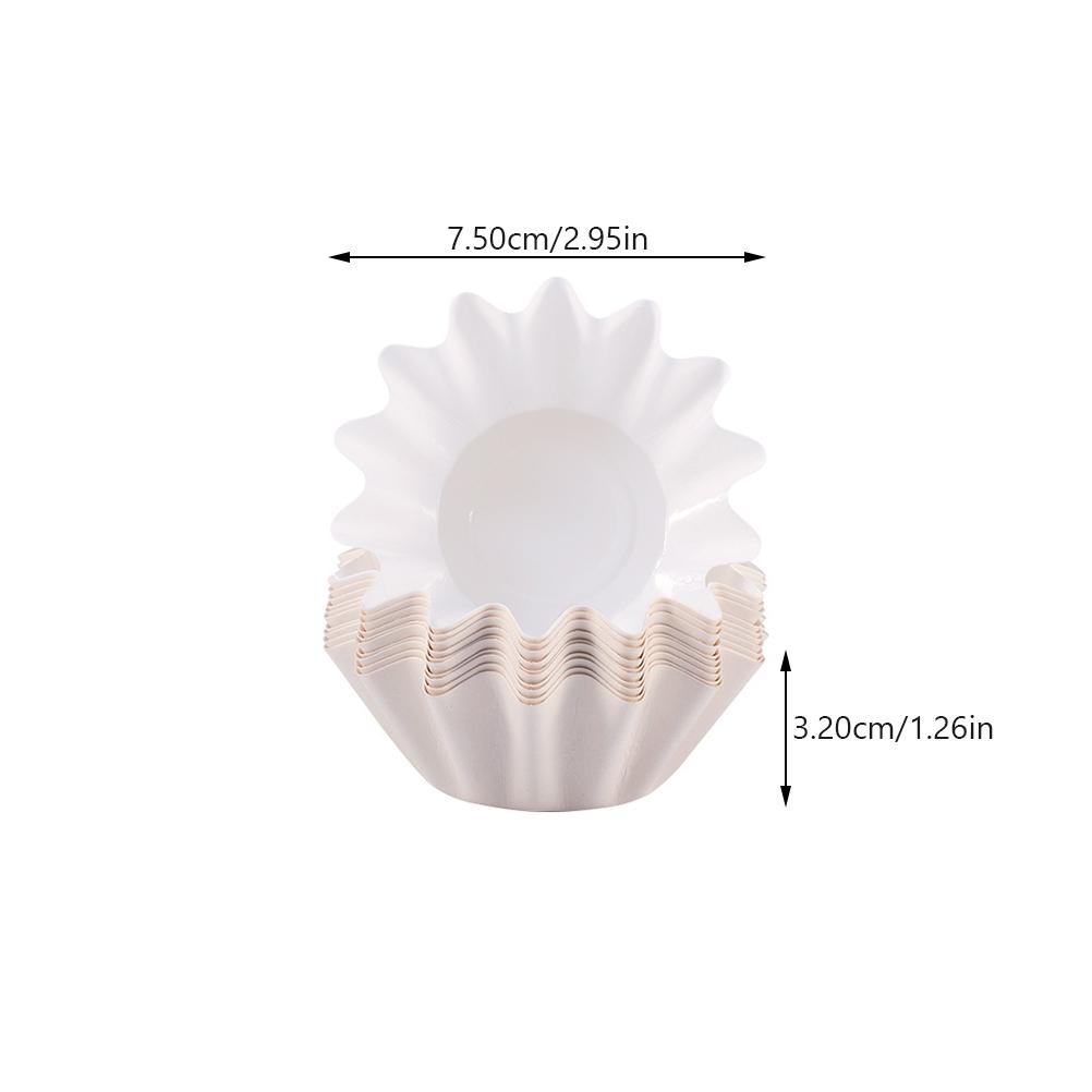 100 Pcs High Temperature Resistant Paper Cup Practical Baking Cups Muffin Square Cupcake