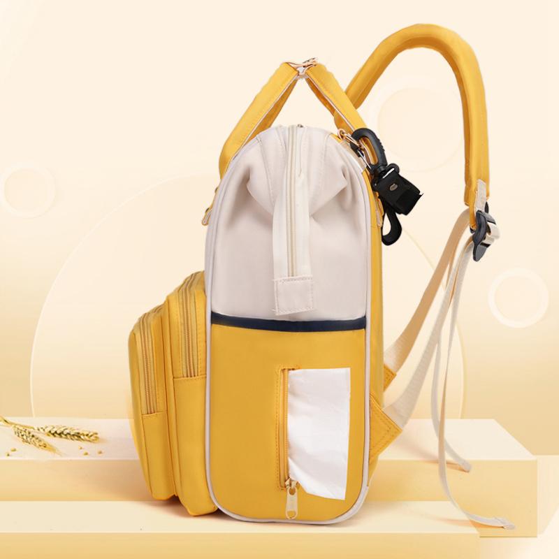 Stylish Mother Diaper Bag Backpack Waterproof Oxford Travel Bag with Multi-compartments